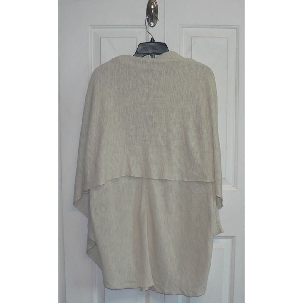 Line Knitwear Women's Open Front‎ Shawl Collar Cocoon Cardigan in Oatmeal Medium